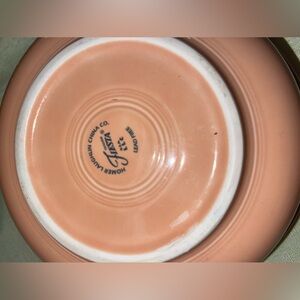Fiesta-ware Retired Rose 
Large deep serving Bowl